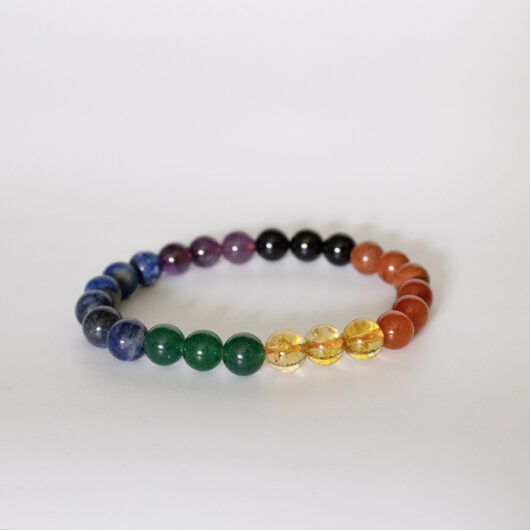 7 Chakra Crystal Bracelet -  8mm,10mm Natural - Image 4