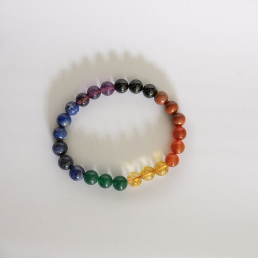 7 Chakra Crystal Bracelet -  8mm,10mm Natural - Image 3