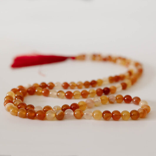 Carnelian Japmala - 8mm Natural Beads - Image 3