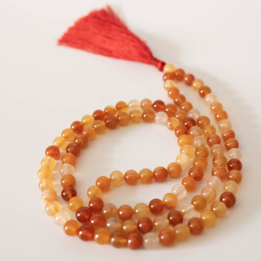 Carnelian Japmala - 8mm Natural Beads