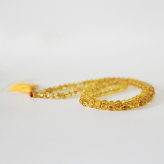 Citrine Crystal Japmala - 8mm Natural Beads - Image 2