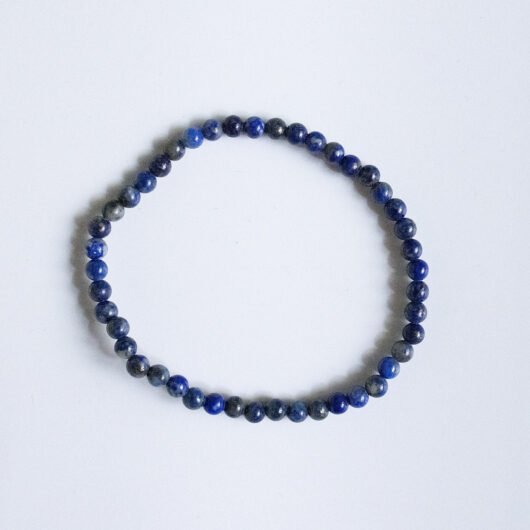 Lapis Lazuli Bracelet - 4mm, 8mm, 10mm Natural - Image 8