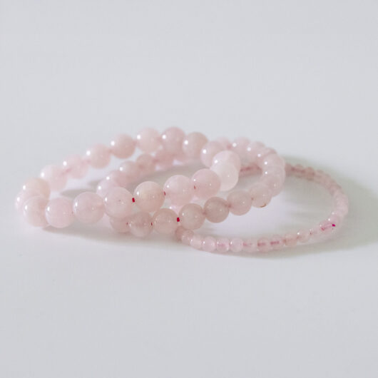 Rose Quartz Bracelet - 4mm, 8mm,10mm Natural Beads