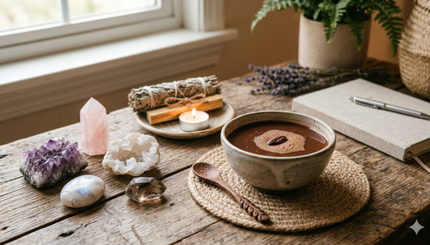 A Beginner’s Guide to Creating Personal Rituals With Cacao and Crystals
