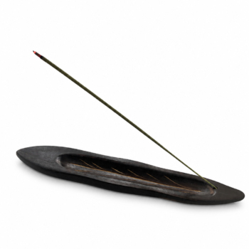 Wooden Leaf Incense Holder