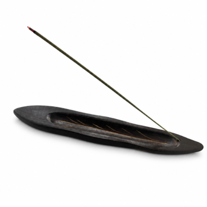 Wooden Leaf Incense Holder