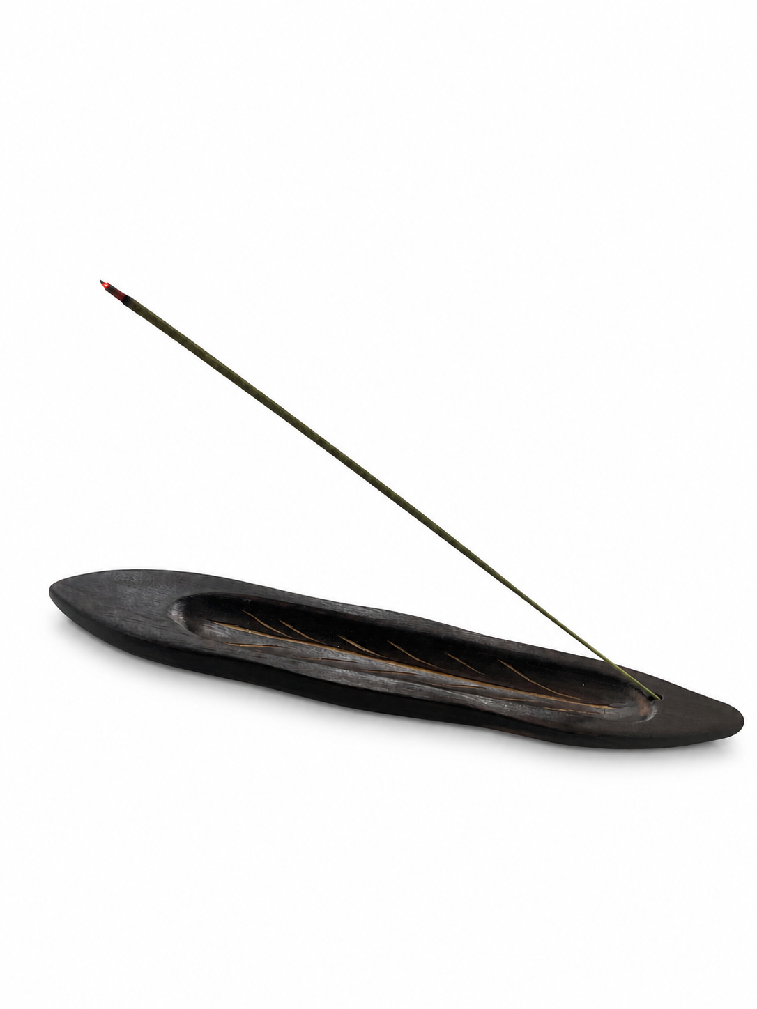 Wooden Leaf Incense Holder
