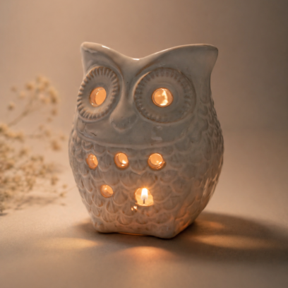 Owl Tea Light Holder - Image 3