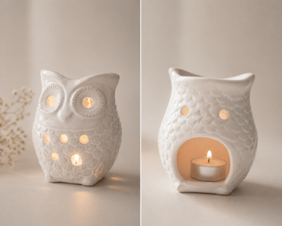 Owl Tea Light Holder - Image 2