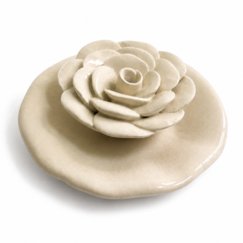 White Rose Incense Holder