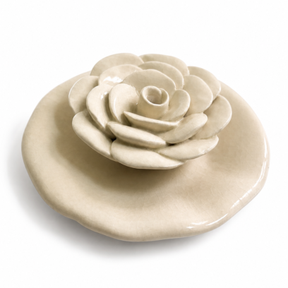White Rose Incense Holder