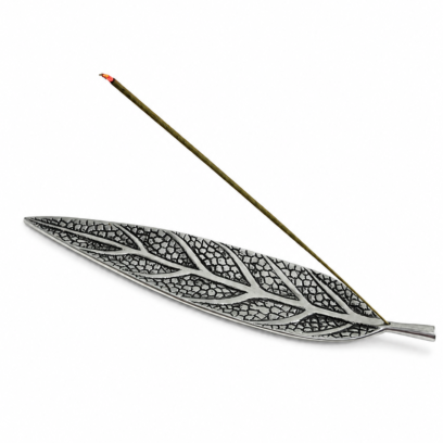 Oxidized Leaf Incense Holder