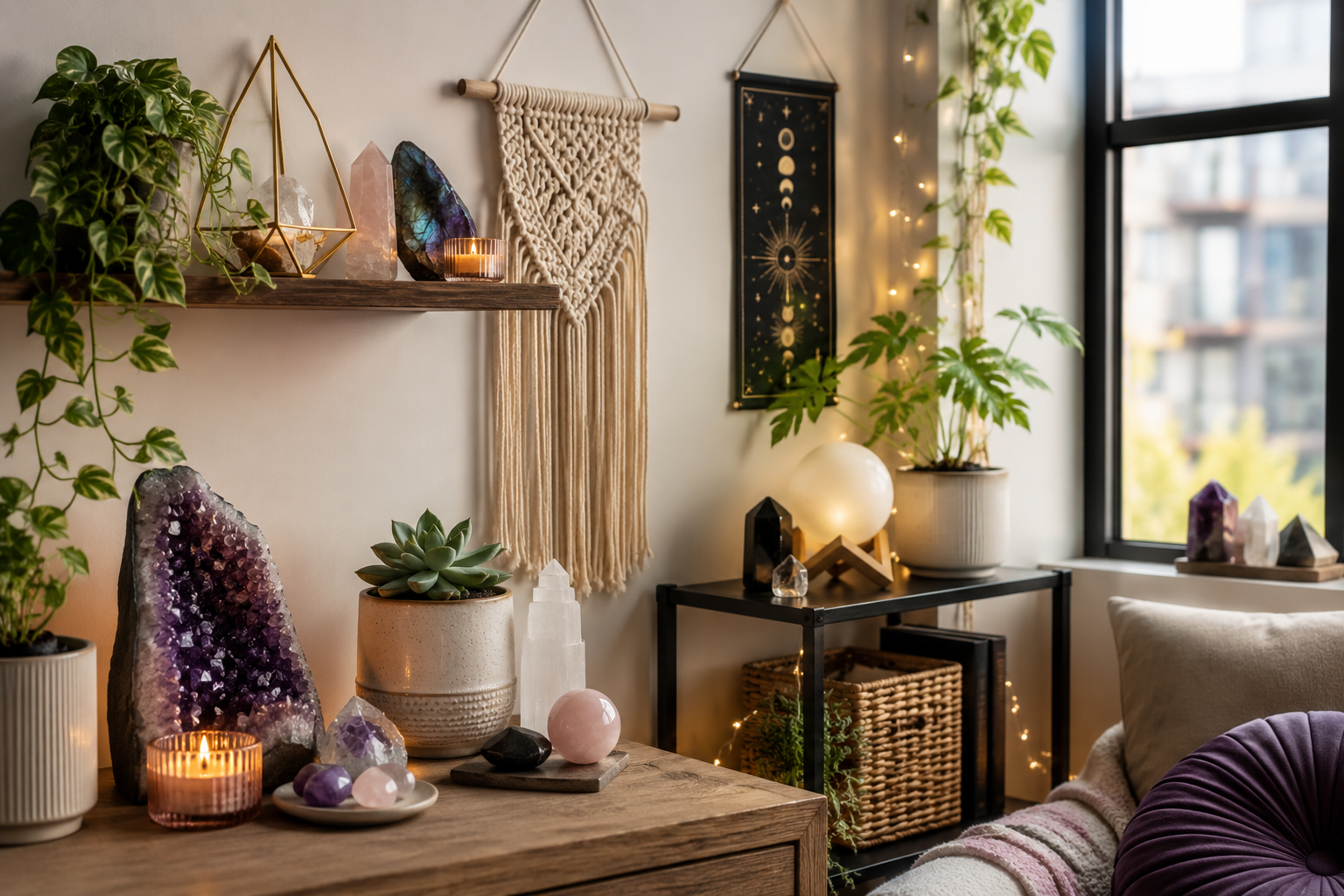 Crystals in Small Spaces: Simple Setups for Apartments