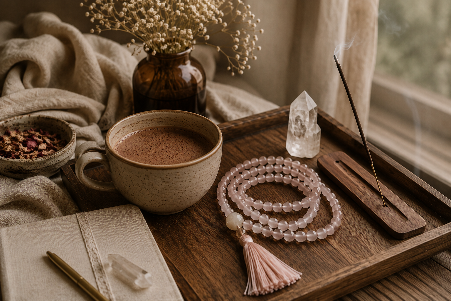 How Cacao and a Japmala Can Work Together in the Same Sitting